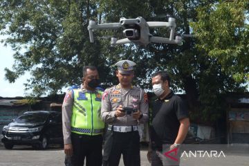 Uji coba tilang elektronik menggunakan drone di Klaten