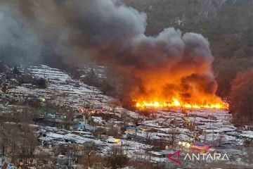 Kebakaran Desa Guryong di Korea Selatan