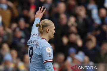 Hat-trick Haaland ke gawang Wolverhampton Wanderers