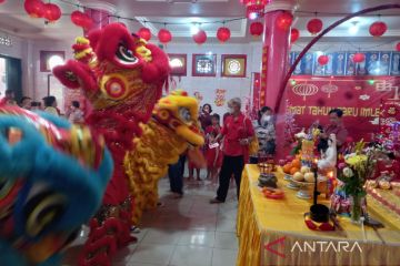 Penampilan Barongsai ramaikan perayaan Imlek 2574 di Bengkulu