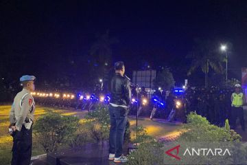 Polresta Kendari patroli skala besar mitigasi tawuran di malam hari