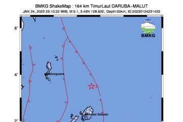 Maluku Utara diguncang gempa 5,1 magnitudo