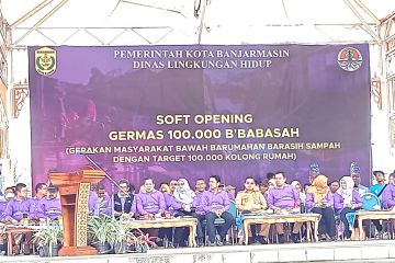 Germas bersih-bersih 100 ribu kolong rumah digelar di Banjarmasin