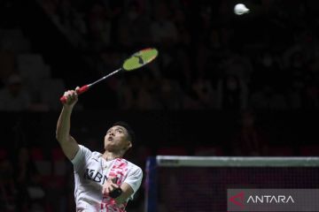 Jonatan Christie tampil prima rebut tiket 16 besar