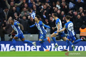 Piala FA: Liverpool tersingkir setelah kalah dari Brighton & Hove Albion 1-2