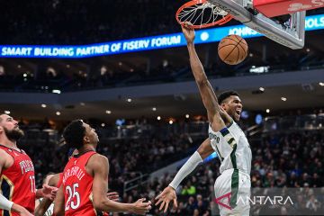 NBA: Milwaukee Bucks menang atas New Orleans Pelicans 135-110