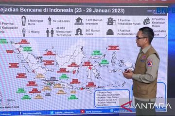 BNPB: Seminggu terakhir ada 33 kejadian bencana