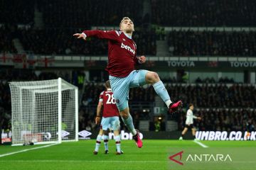 Kalahkan Derby County, West Ham bertemu MU di putaran kelima Piala FA