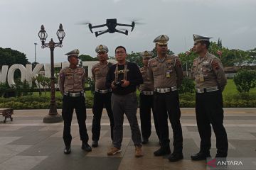 Ditlantas Polda Jateng sosialisasi ETLE berbasis drone di Purwokerto