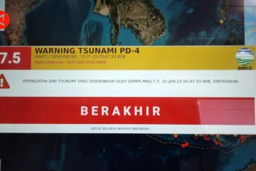 BMKG Sultra cabut peringatan dini tsunami