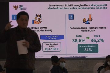 BUMN raup keuntungan Rp155 triliun di kuartal III 2022