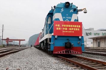 Kereta kargo Vietnam-China-Kazakhstan pertama resmi diluncurkan