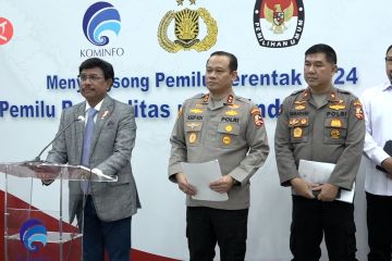 Kominfo-Polri jaga situasi kondusif ruang digital jelang Pemilu