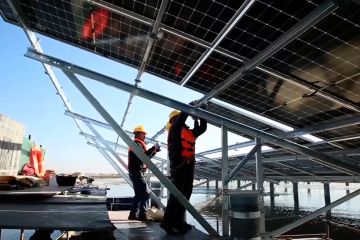 Konstruksi pembangkit listrik fotovoltaik di Tianjin masuk tahap akhir