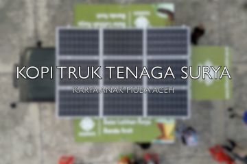 Kopi truk tenaga surya karya anak muda Aceh