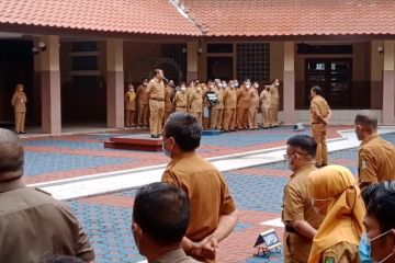 Pesan Wali Kota Arief saat apel pegawai perdana Pemkot Tangerang