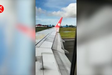 Pesawat Lion Air tabrak garbarata Bandara Mopah Merauke