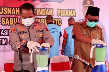 Polda Kalsel gagalkan peredaran 45 kilogram sabu