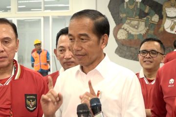 Presiden Jokowi yakin timnas punya kesempatan besar di leg 2