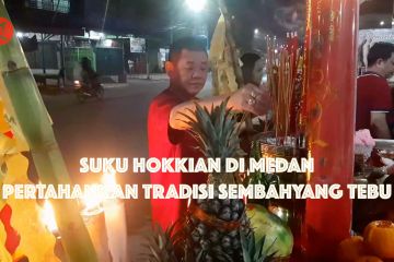 Suku Hokkian di Medan pertahankan tradisi Sembahyang Tebu