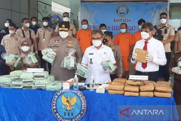 BNNP Aceh gagalkan peredaran 6,99 kilogram sabu-sabu