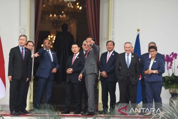 Presiden Joko Widodo menerima kunjungan menlu negara ASEAN