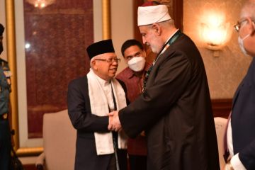 Wapres Ma'ruf terima Syekh Al-Azhar Muhammad Abdurrahman Duwainy