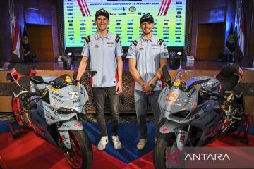 Konferensi pers perkenalan pembalap Gresini Racing Team MotoGP 2023