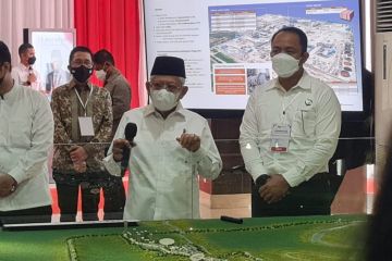 Wapres tinjau progres pembangunan smelter Freepot di Gresik