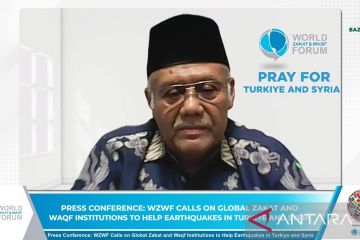 WZWF ajak lembaga zakat dunia bantu korban gempa Turki-Suriah