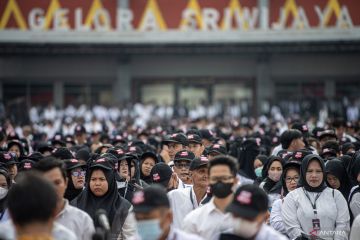 Pelantikan dan Apel Kesiapan Pantarlih Se Kota Palembang