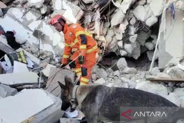 Pria Suriah diselamatkan dari reruntuhan gempa 6 Februari