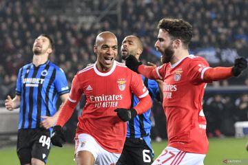 Benfica curi kemenangan 2-0 dari markas Brugge