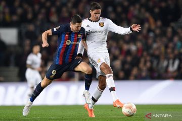 Laga sengit Barcelona vs Manchester United berakhir imbang 2-2