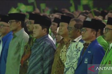 Jajaran menteri dan pimpinan partai hadiri Harlah Ke-50 PPP