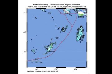 Gempa M6,6 guncang wilayah Kepulauan Tanimbar