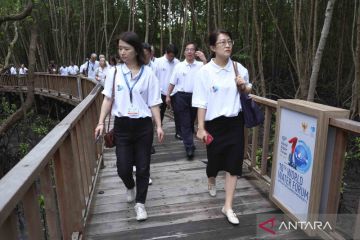 Delegasi World Water Council berkunjung ke Tahura Ngurah Rai