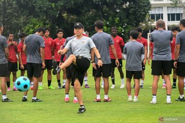 Timnas Indonesia U-20 tertinggal 0-1 dari Irak pada babak pertama