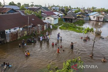 Banjir rob di Kota Banjarmasin