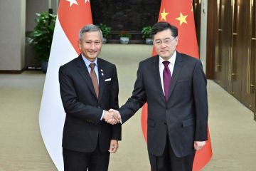 Menlu China bertemu Menlu Singapura di Beijing