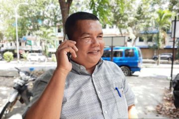 KPU Tanjungpinang serahkan pataka Kirap Pemilu 2024 ke Bangka