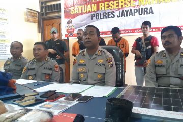 Polres Jayapura tangkap tiga pengedar ganja di Kabupaten Jayapura