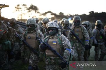 Peringatan satu tahun invasi Rusia ke Ukraina