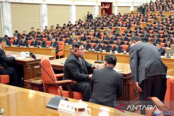 Kim Jong Un pimpin rapat pleno Komite Pusat Partai Buruh Korea