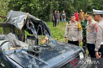 Lima penumpang minibus tewas kecelakaan di Muara Enim