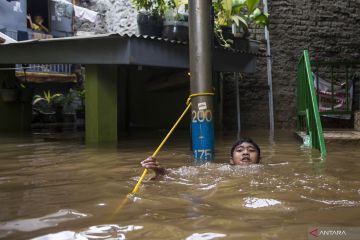 Banjir luapan Kali Ciliwung di Jakarta