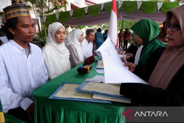 Nikah massal gratis di Jayapura