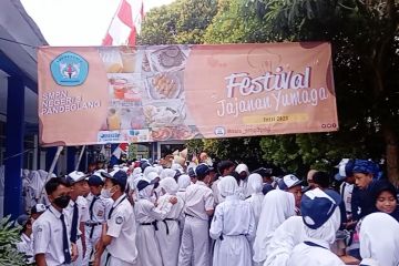 Melihat keseruan siswa SMPN 3 Pandeglang menggelar festival kuliner