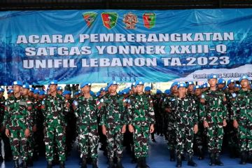 Bupati Irna lepas 500 prajurit Yonmek 320/BP bertugas ke Lebanon