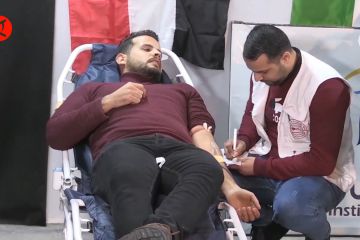 Gaza gelar kampanye donor darah bagi korban gempa di Turki dan Suriah